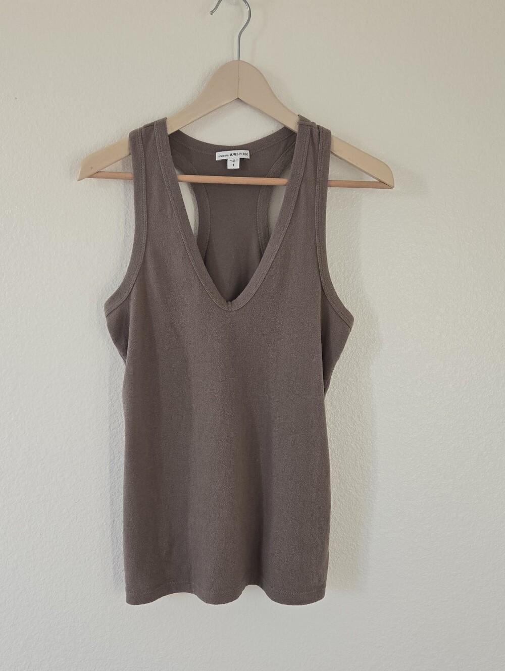 James Perse  Skinny Jersey Tank Top AMMO Womena Size  1 / S Fitted Quite Luxury - Picture 6 of 15